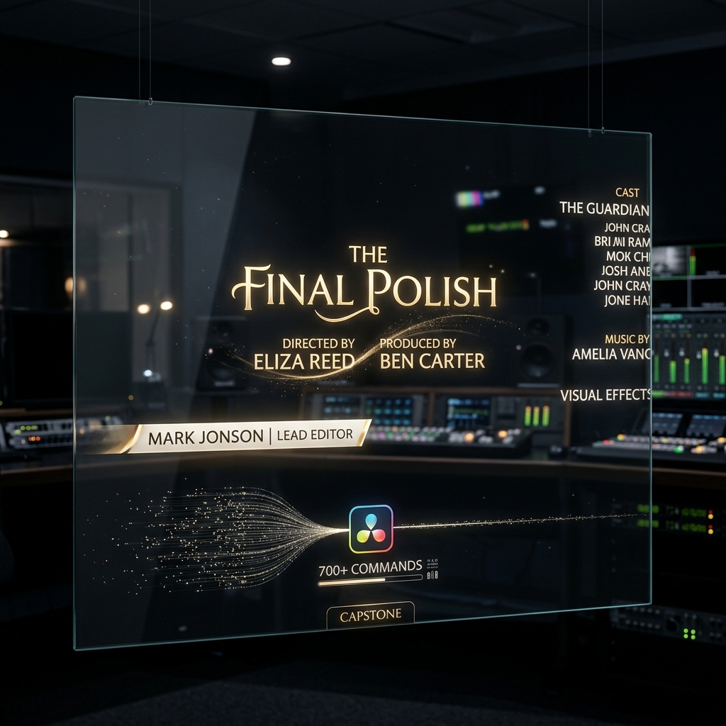 Capstone — finishing console